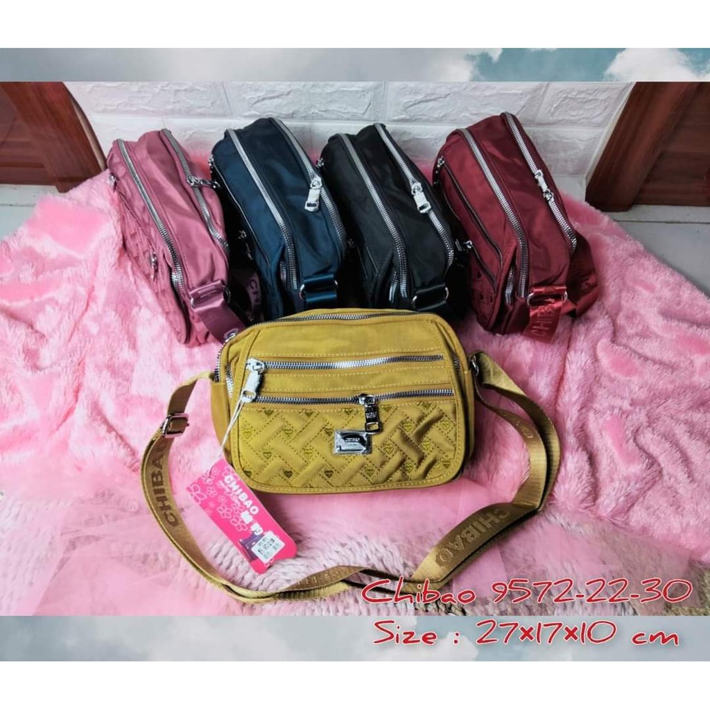 Tas Slempang Wanita Tas Slempang Chibao bahan Kanvas kode 9572-22 terbaru. Tas Chibao Import Chibao!