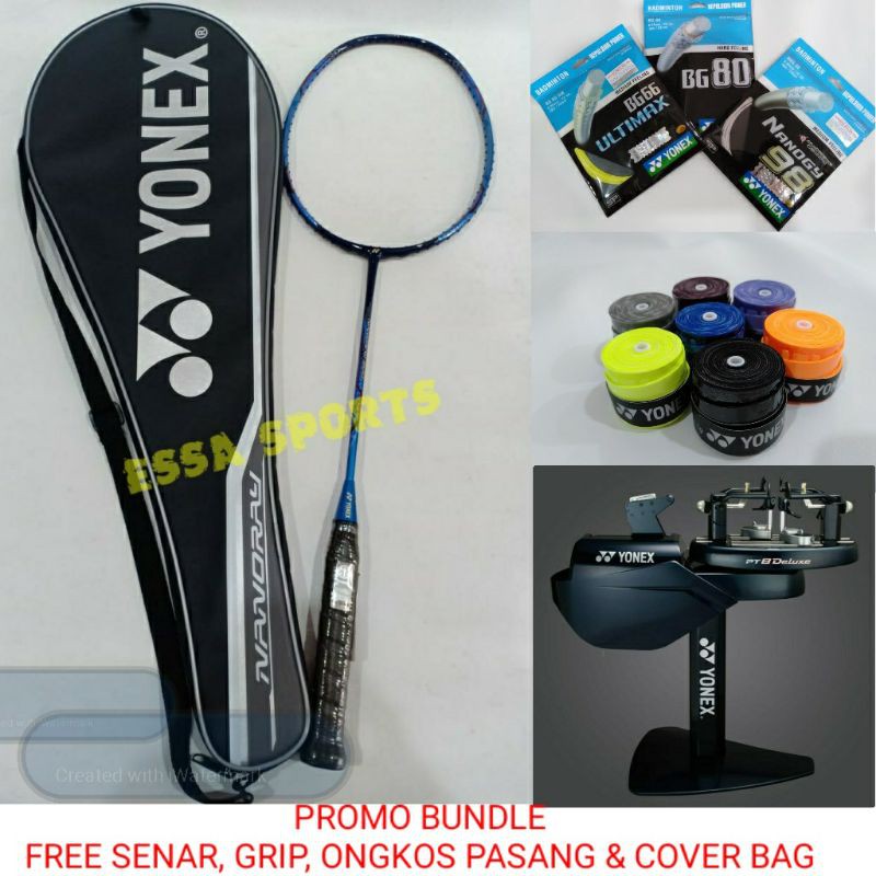 RAKET YONEX NANORAY 900 FREE SENAR GRIP COVER BAG DAN FREE ONGKOS PASANG SENAR