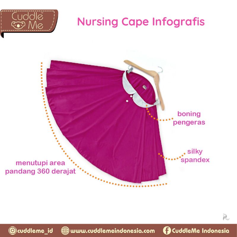 [COD] APRON MENYUSUI CUDDLE ME / NURSING CAPE CUDDLEME COCOK UNTUK KADO LAHIRAN