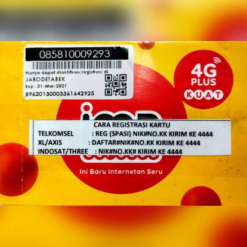 NOMOR CANTIK INDOSAT PRABAYAR MINIMALIS 0858.1000.9293