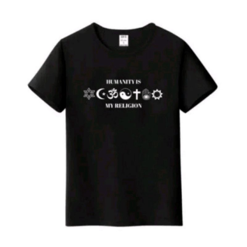 Kaos Distro humanity is my religion KAOS TOLERANSI AGAMA BAJU TOLERANSI KAOS PRIA