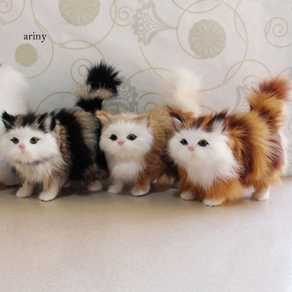 Ary Mainan Simulasi Boneka Kucing Lucu Dengan Suara Meow Untuk
