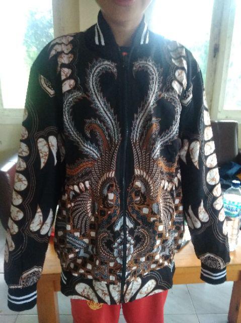 (1kg=4pcs) Jaket Batik Lengan Panjang Batik Ori Nareswari Janindro Batik Solo Seragam Batik