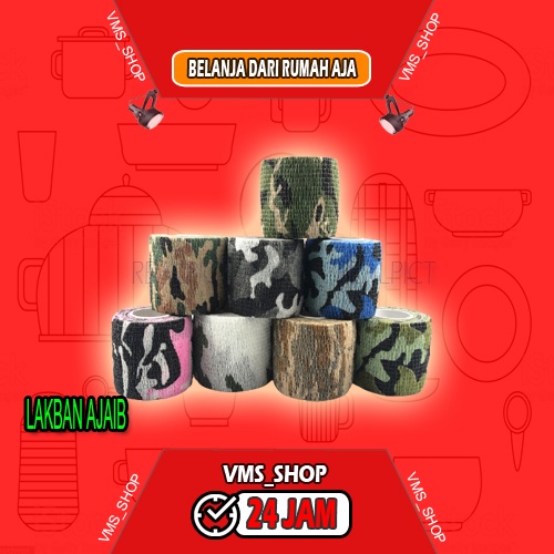 

LAKBAN AJAIB / TAPE HUNTING SURVIVAL KIT COMOUFLAGE RETRACTABLE - COMOUFLAGE