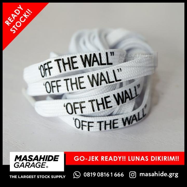 Shoelaces Vans Off White - 'Off The Wall" 90Cm - Tali Sepatu - White
