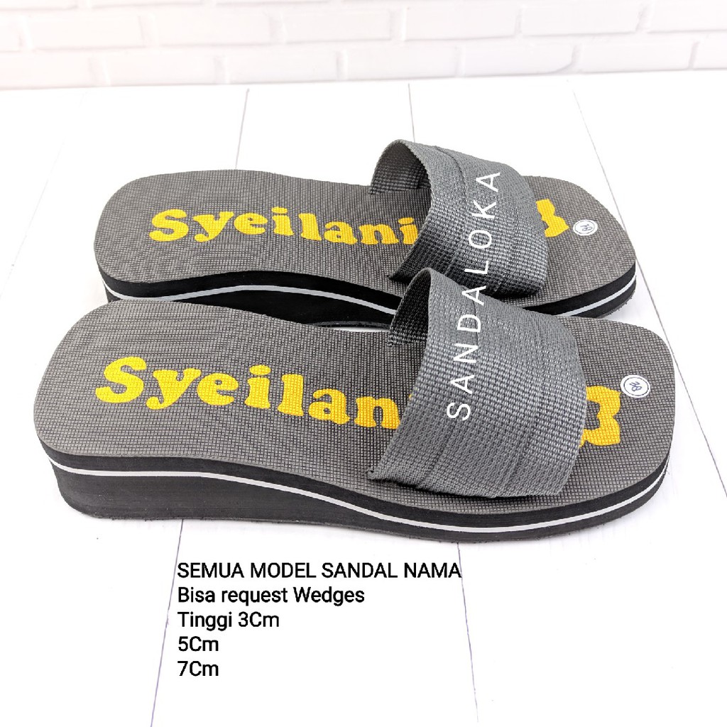 Sandal nama Wedges request 3cm 5cm 7cm