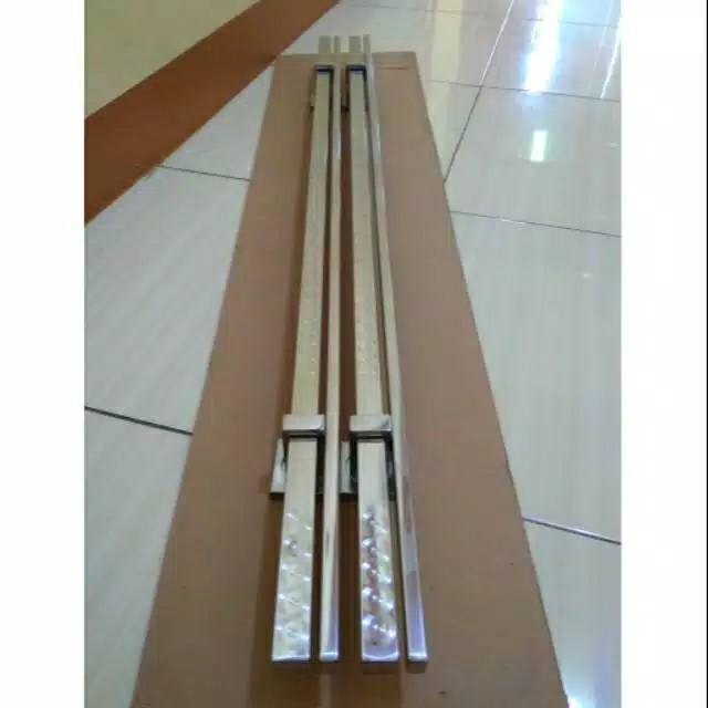 Panjang 80cm Handle gagang pintu rumah stainless / tarikan pintu rumah 100cm twin