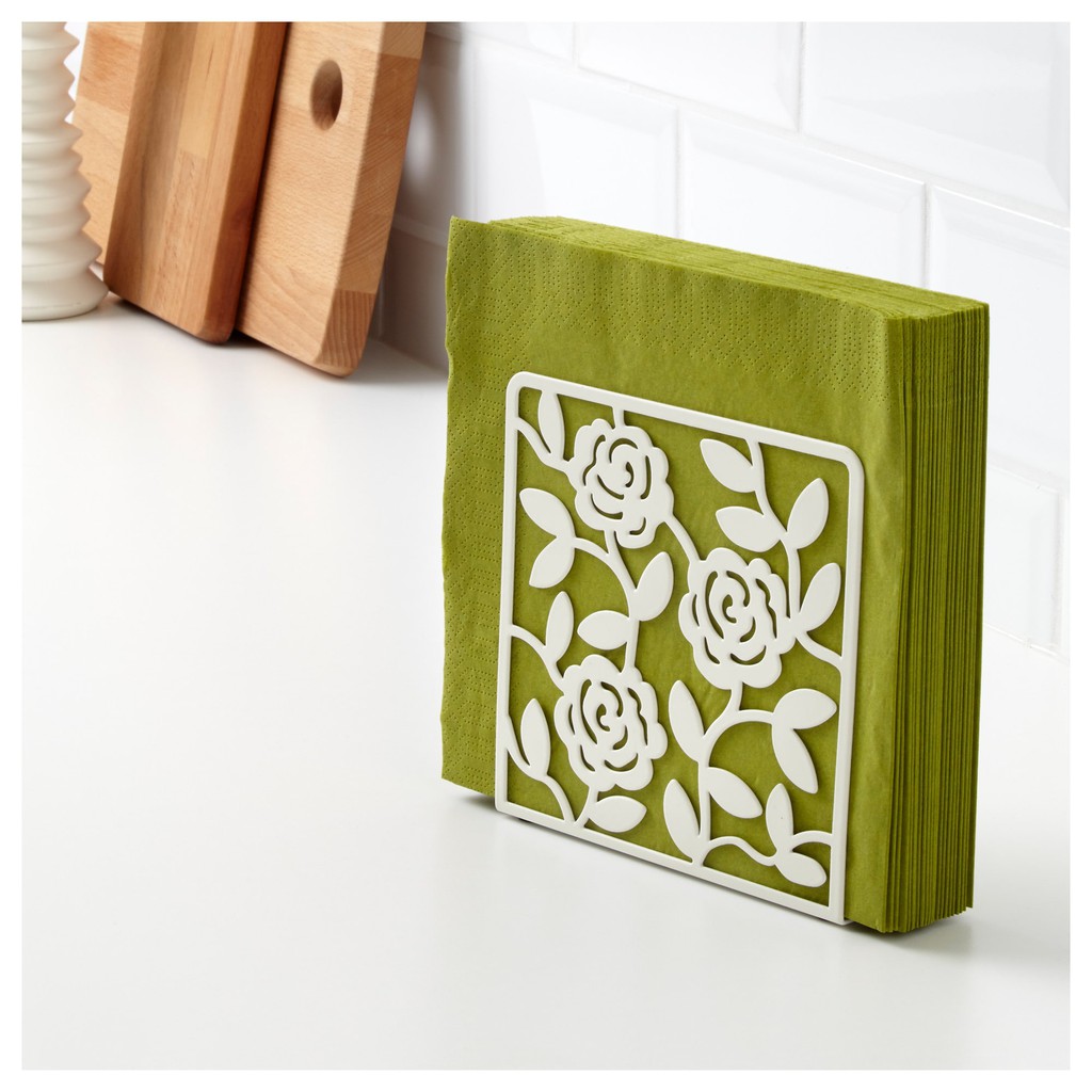 LIKSIDIG NAPKIN HOLDER - HOLDER TISSUE MOTIF BUNGA - TEMPAT TISSUE STAINLES - TEMPAT SERBET