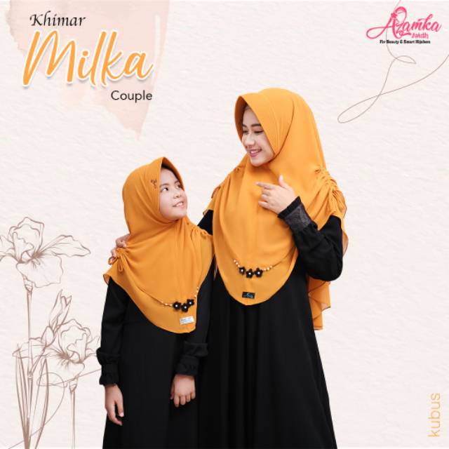 Couple Khimar milka by azamka hijab