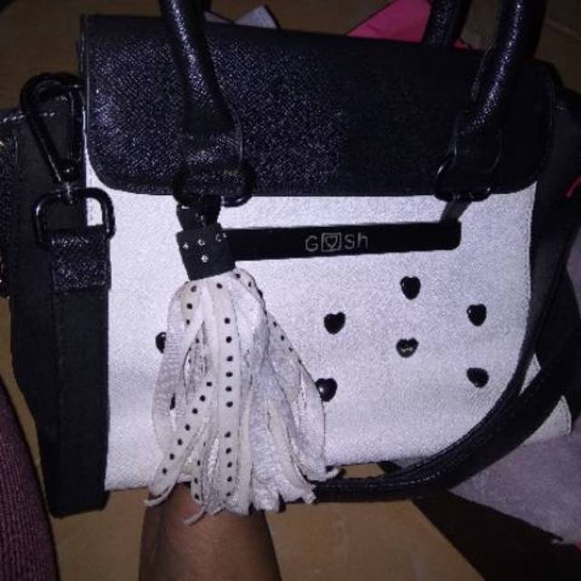 Tas gosh hitam putih preloved