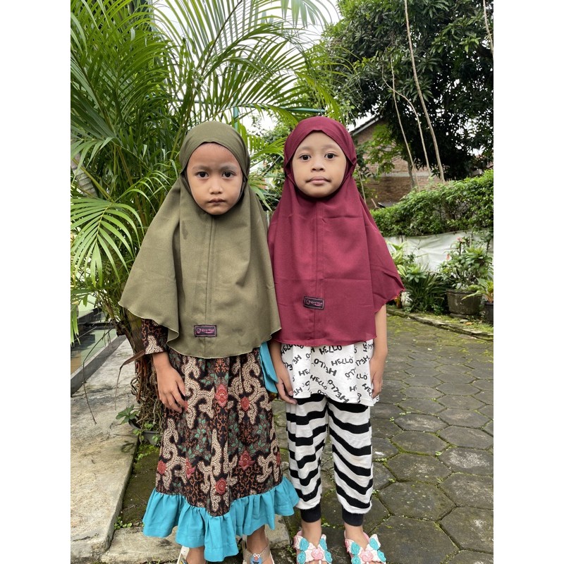 JILBAB BERGO MARYAM TALI ANAK CRINKLE/DIAMOND