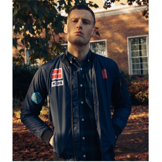 ERIGO BOMBER JACKET - LONDON PHONE BOX NAVY