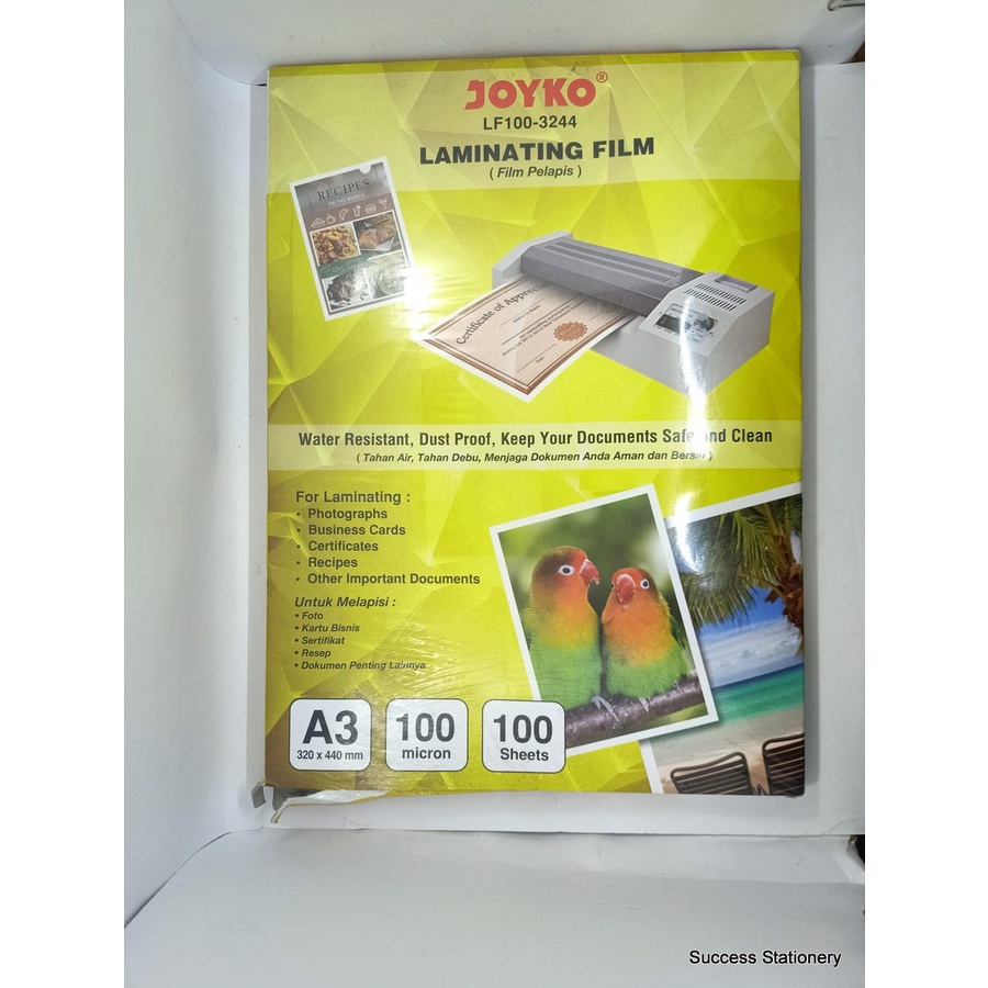 

JOYKO LAMINATING FILM A3 LF100-3244 A3