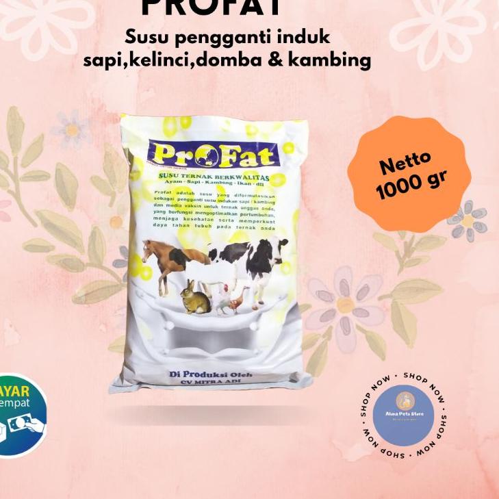 [ORIGINAL] susu pengganti indukan sapi,kambing,kelinci,kucing/susu profat 1000 gram/milk replacer/su
