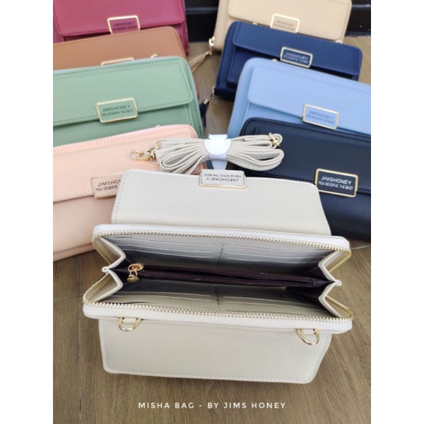 MISHA MINI BAG JIMS HONEY TAS SLEMPANG DAILY DOMPET 3 IN 1 BAG JIMSHONEY MUAT HP KONDANGAN