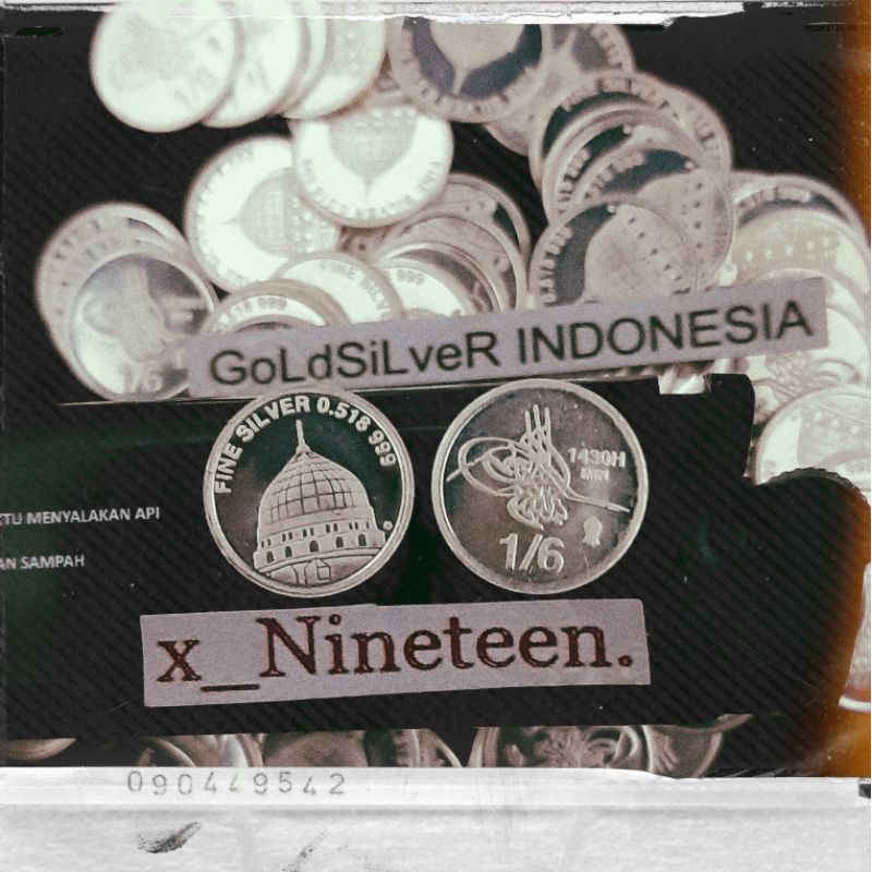 1 Danik Nabawi atau 1/6 Dirham 0.518g perak Dinar Dirham