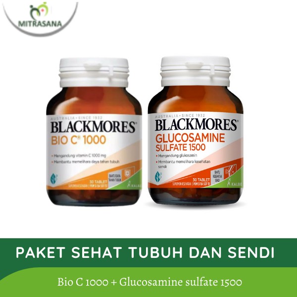 Paket Blackmores Bio C 30 Tablet dan Blackmores Glucosamine 30 Tablet