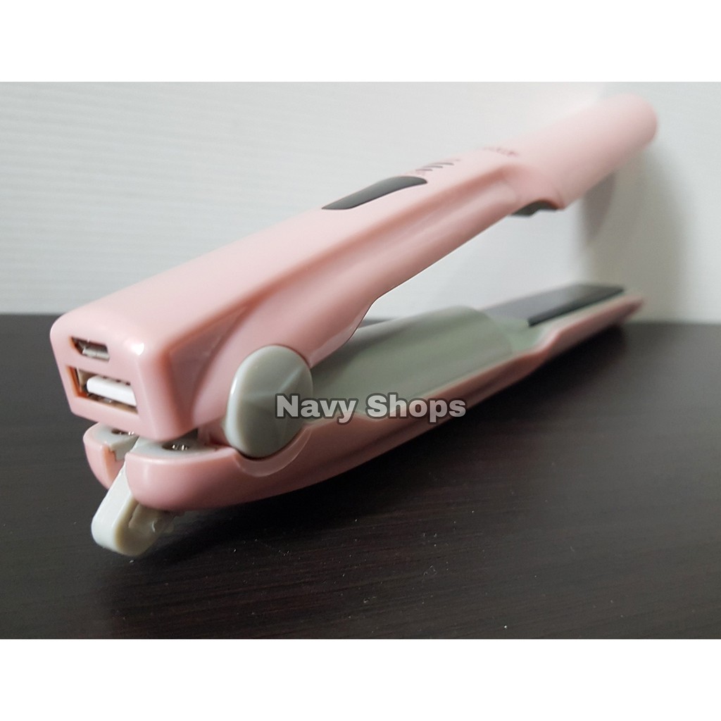 Catok Rambut Usb Portable Mini Tanpa Kabel - Traveler Hair Straight