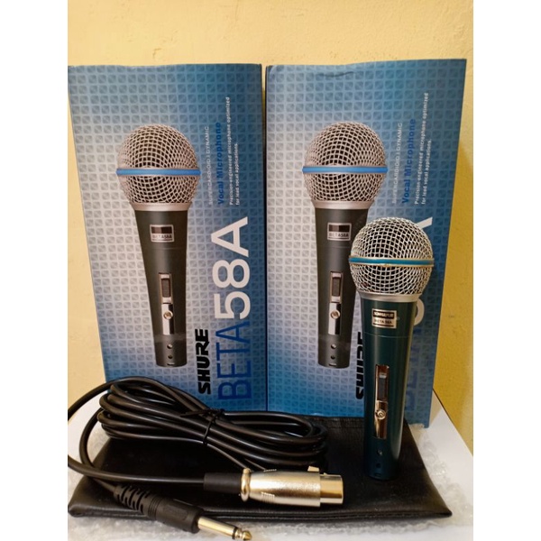 MIC KABEL SHURE BETA 58A SWITCH ,MICROPHONE SHURE BETA 58A