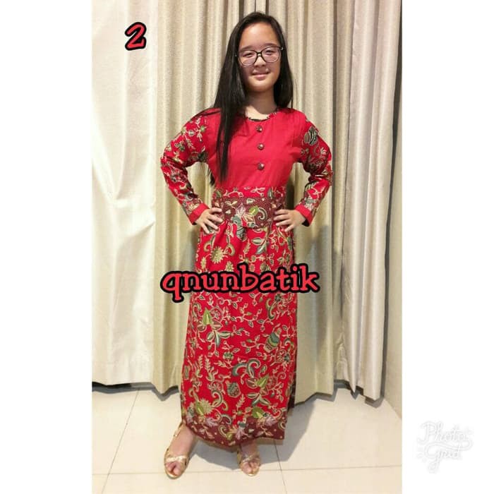 GAMIS BATIK 9 11TH ANAK PEREMPUAN  TANGGUNG  AZIZA GENTONG Limited