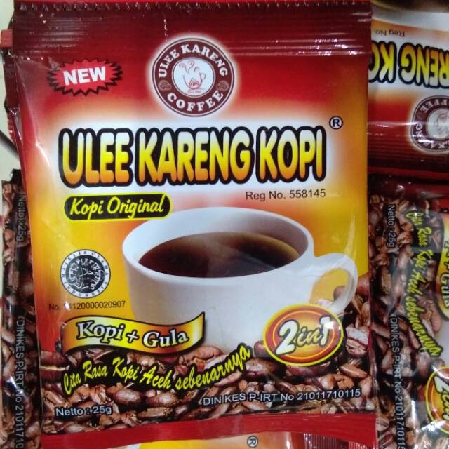 

Bubuk Kopi ulee kareng kopi harga 1 sachet gula+kopi 2in1