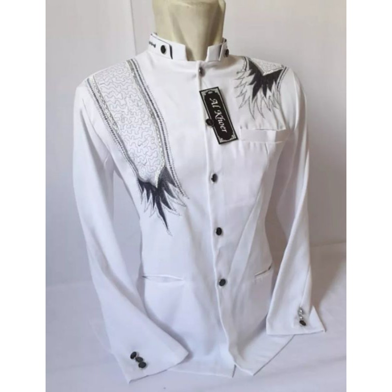 COD jasko dewasa putih motif bordir sorban