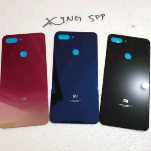 BACKDOOR BACKCOVER BACK CASING TUTUP BELAKANG XIAOMI MI8 LITE ORIGINAL