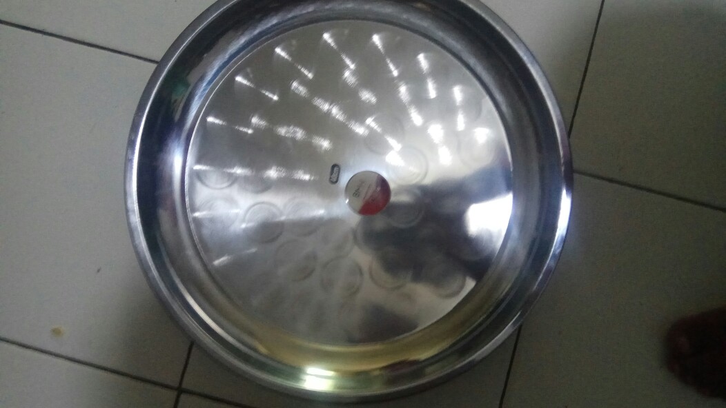 Nampan Bulat Stainless Steel 40 Cm