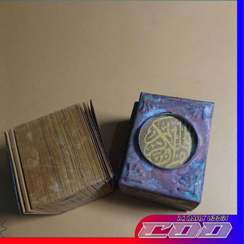 (Bisa COD) setambul alquran 30 juz tinta emas, wadah antik ada kaca pembesar