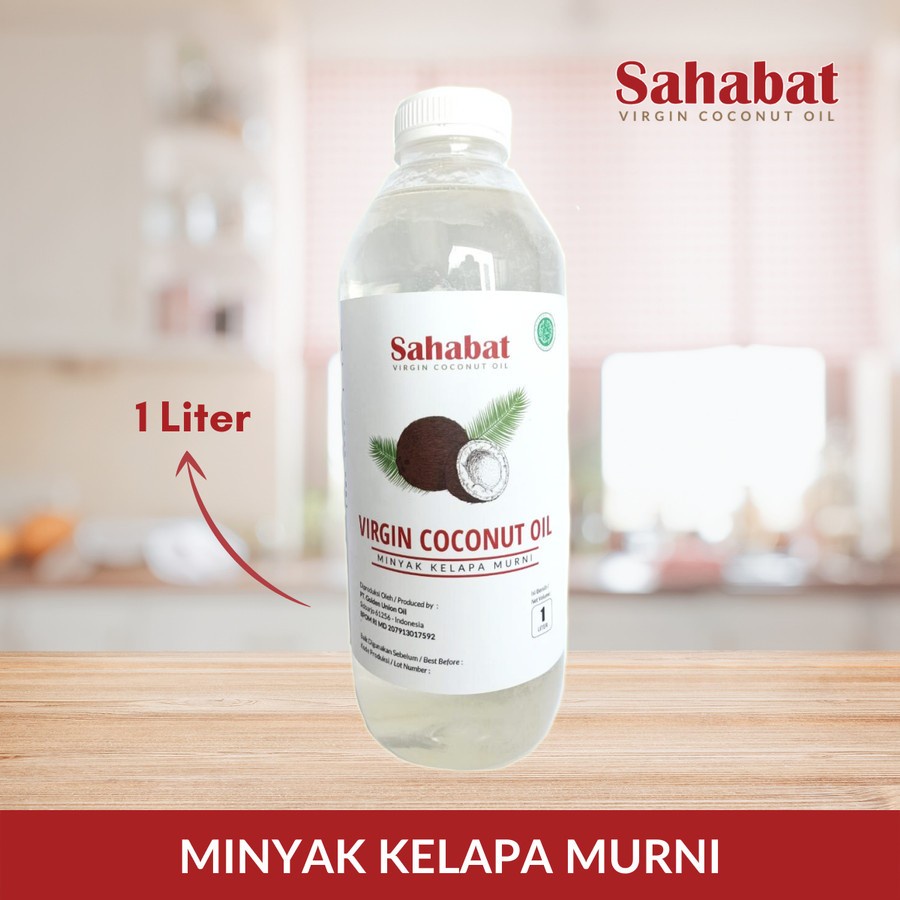 

minyak kelapa murni virgin coconut oil vco sahabat 1000 1 liter