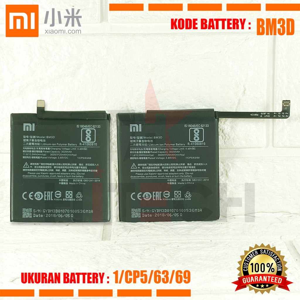 Baterai Battery Original Xiaomi BM3D / Xiaomi Mi 8 SE