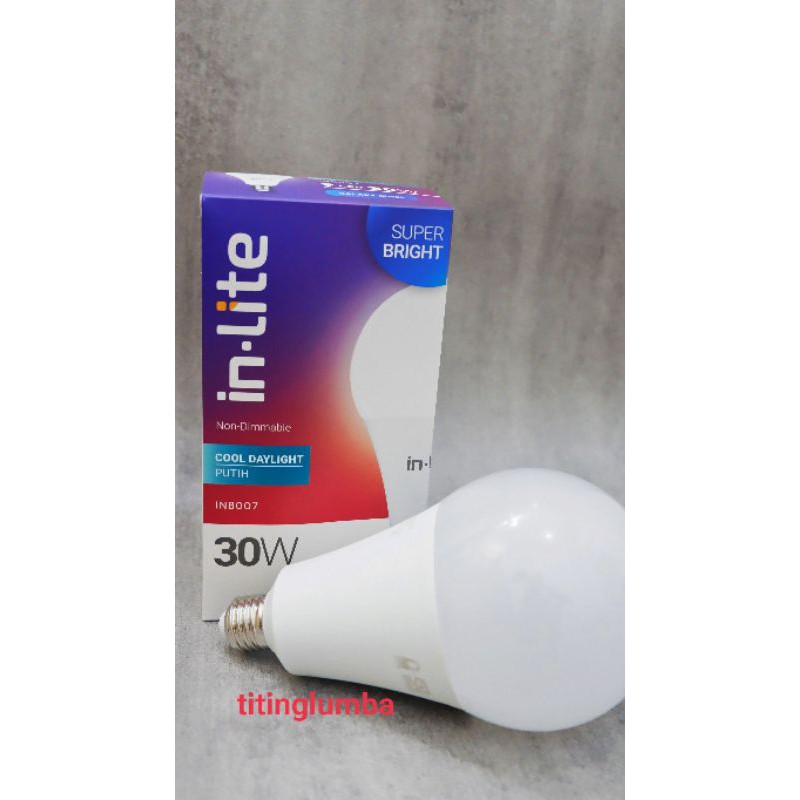 Lampu led in-lite bulb 30 watt/led inlite 30 watt.GARANSI. 1 Tahun