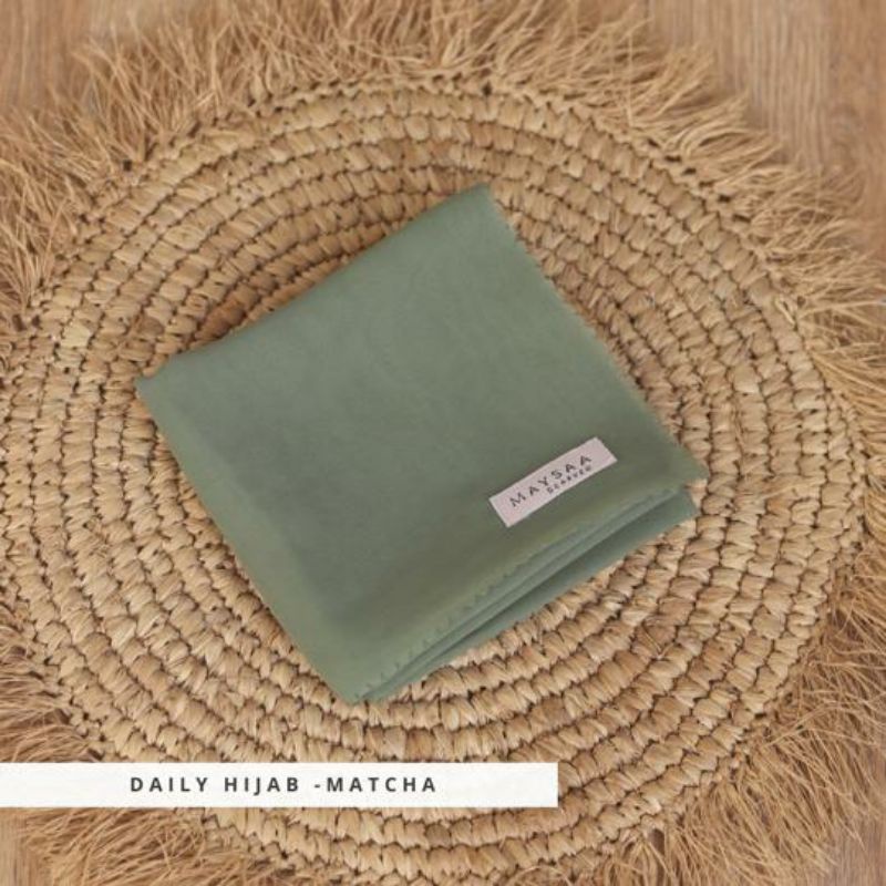 Katalog DAILY HIJAB SQUARE/ POLYCOTTON /Bella square-Matcha