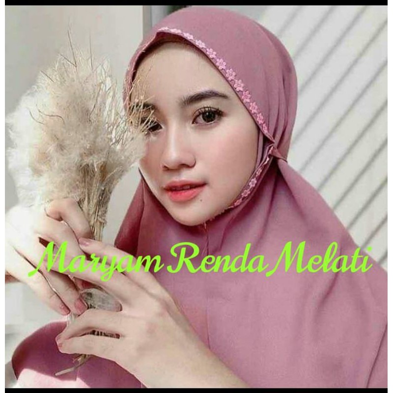 hijab bergo maryam renda melati