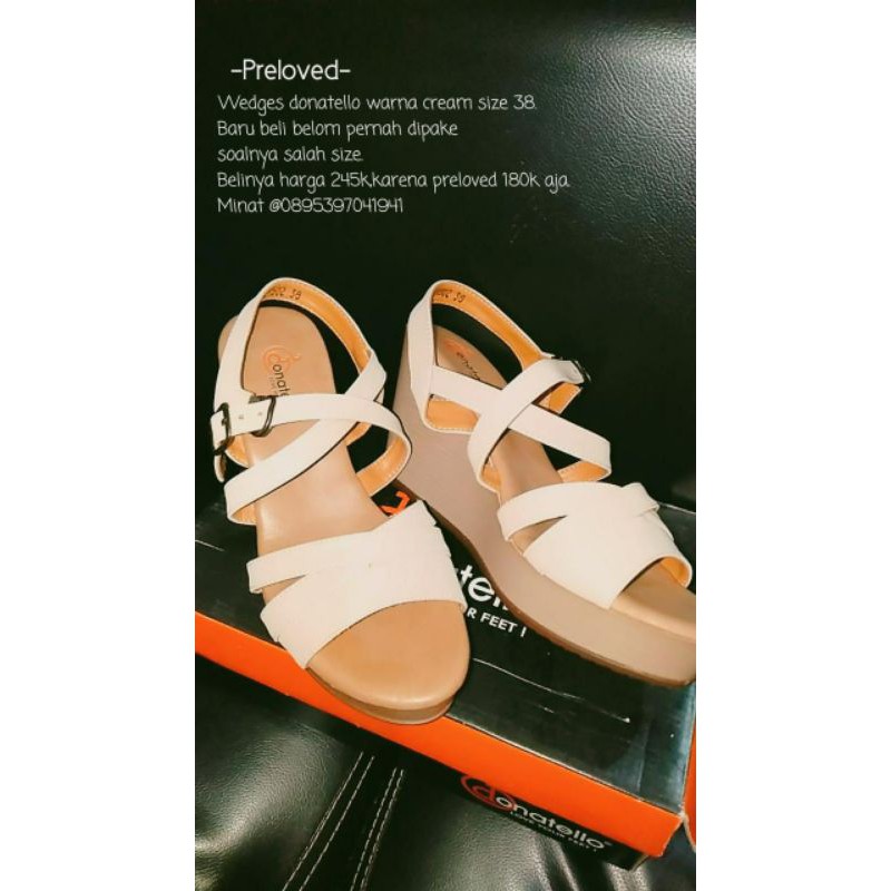 -PRELOVED- WEDGES DONATELLO MURAH / HEELS / HIGH HEELS