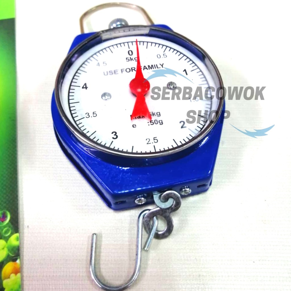 Timbangan Gantung Manual 10 Kg Bahan Plat Model Pocket Timbangan Dapur Buah Laundry Termurah