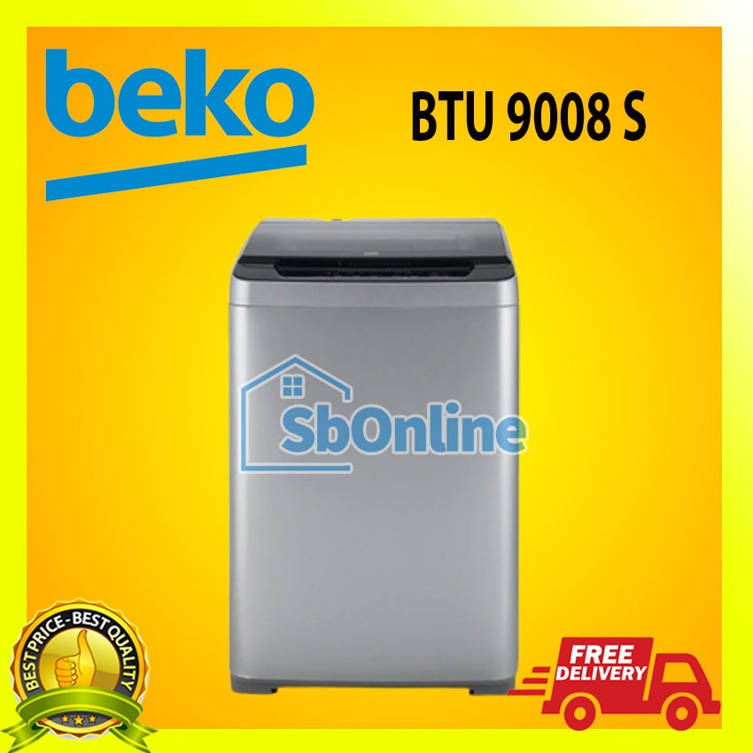 Mesin Cuci Beko Topload 9Kg BTU 9008 S