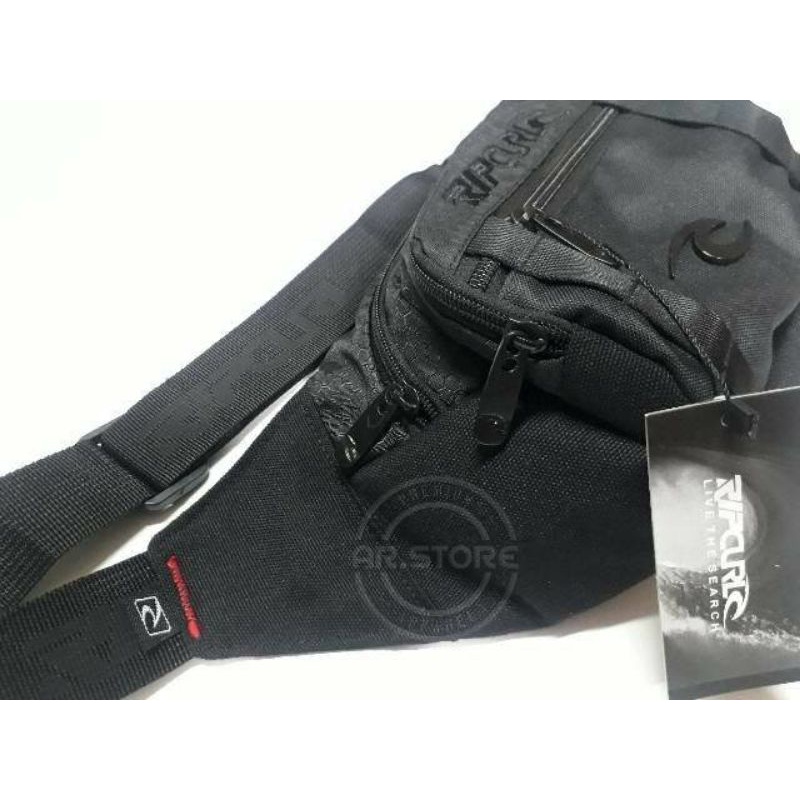 TAS RIPCURL WAISTBAG RIPCURL TAS SELEMPANG RIPCURL LOGO BESI