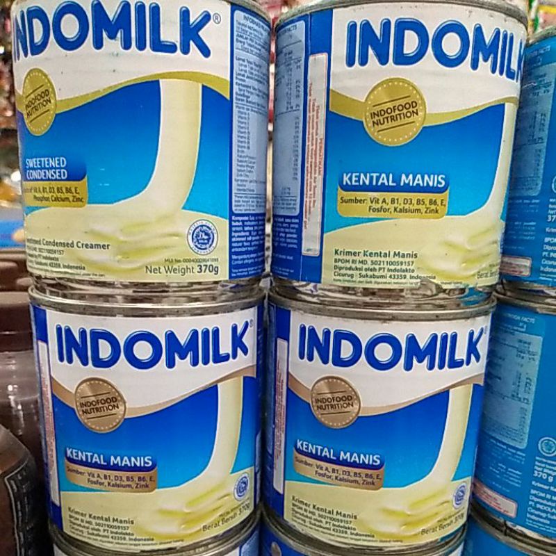 Indomilk Kental manis 370gr Kaleng putih