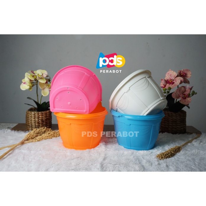 POT DINDING MOTIF TIRAI 25 TEMPEL PAGAR TEMBOK WARNA WARNI PUTIH BIRU PINK ORANGE
