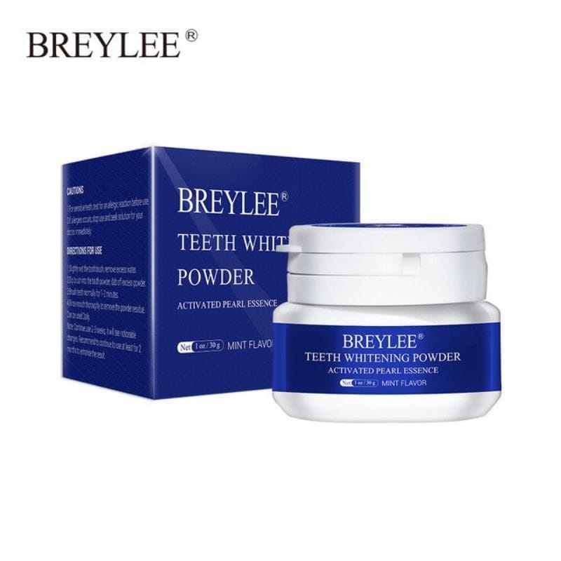 BREYLEE TEETH WHITENING POWDER 30GR ODOL PEMUTIH GIGI KARANG PERAWATAN