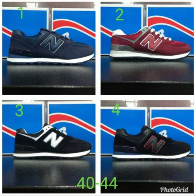 SEPATU NEW BALANCE PREMIUM COWOK CEWEK - NAVY IMPORT