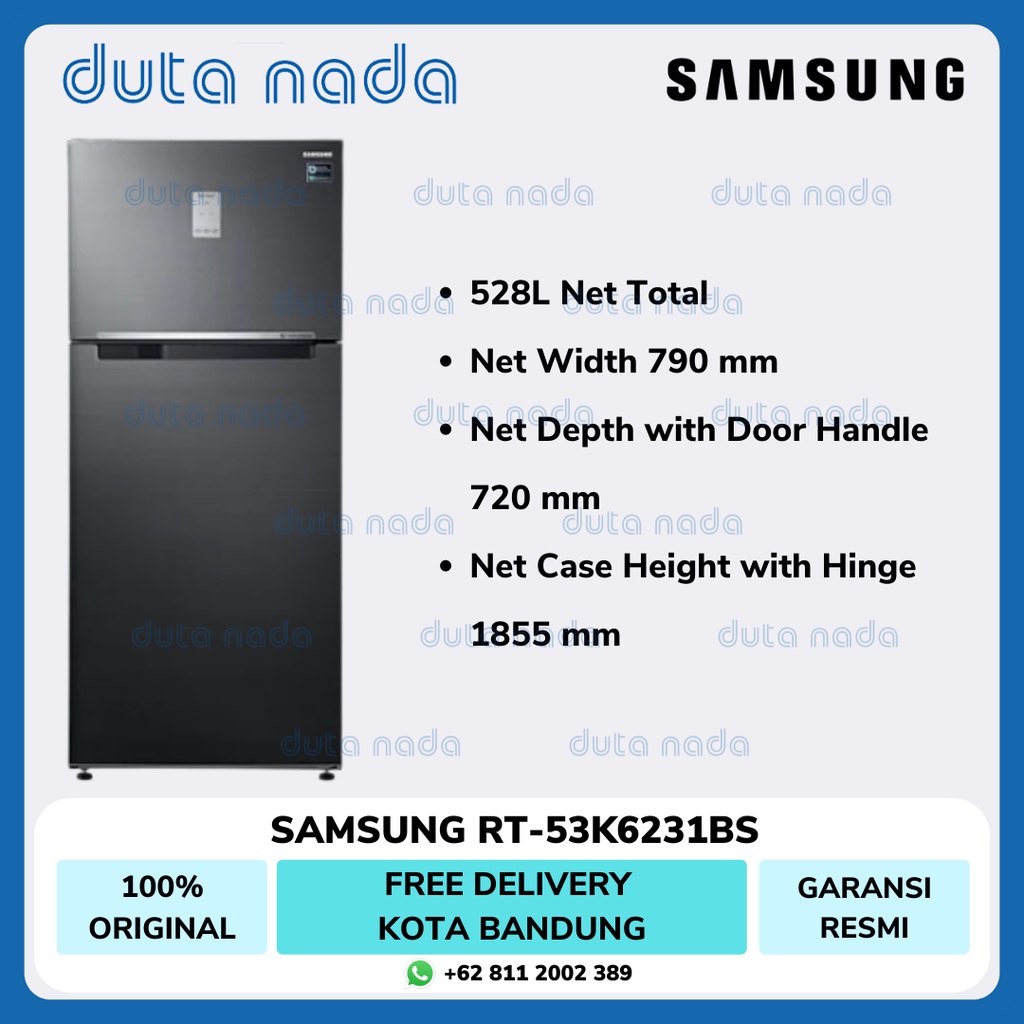 SAMSUNG Kulkas 2 Pintu RT-53K6231BS
