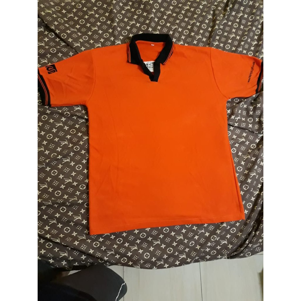 BAJU POLO SHIRT ORANGE BAJU DISTRO ORI SECOND BAJU SECOND KAOS DISTRO KAOS SECOND PAKAIAN SECOND