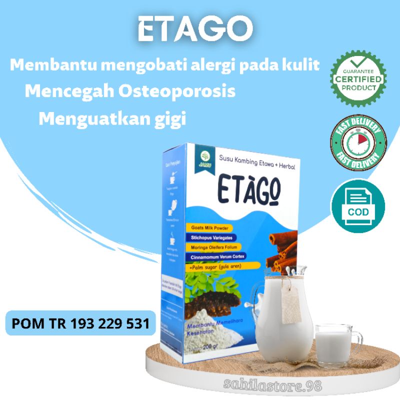 

ETAGO Susu Kambing Etawa Plus Herbal Isi 200 Gram