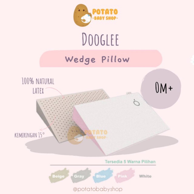 Dooglee Wedge Pillow - Bantal miring anti gumoh