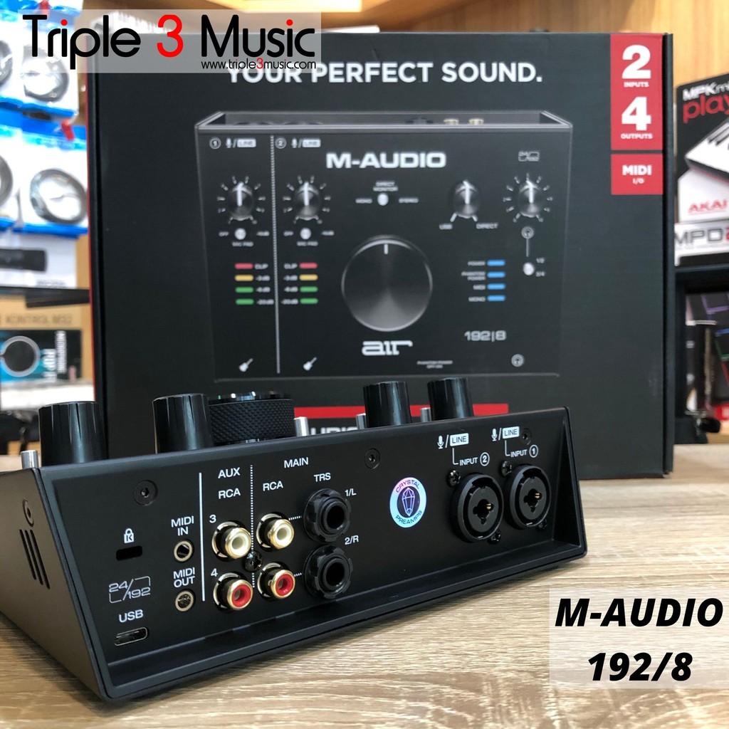 M-Audio AIR 192/8 192x8 USB Soundcard 2 Input 4 Output