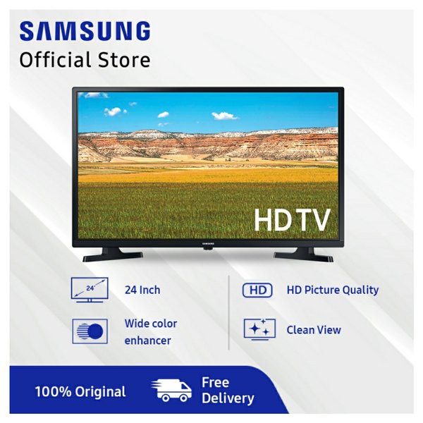 Miliki LED TV SAMSUNG 24 INCH 24T4001 HDMI USB MOVIE UA24T4001 NEW MODEL Terjangkau