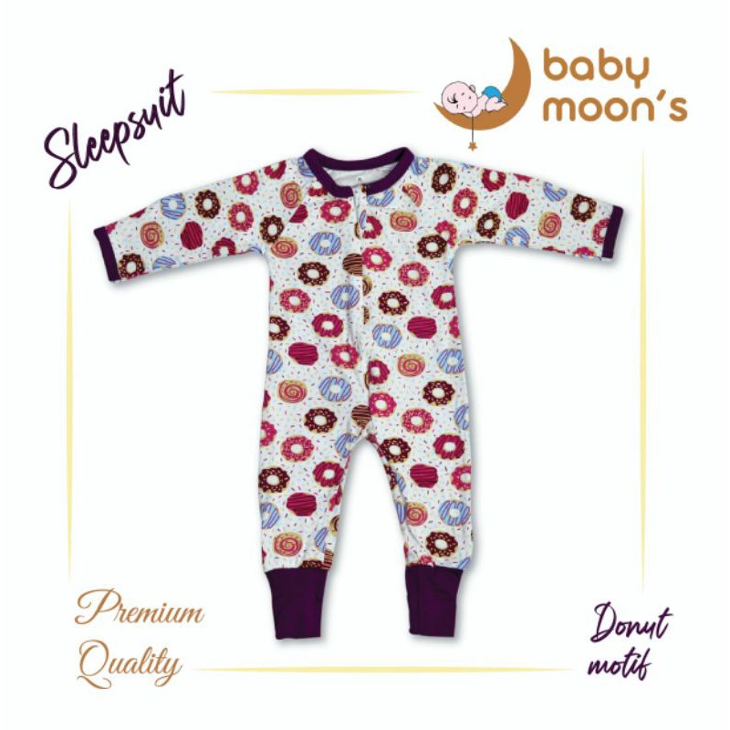 SLEEPSUIT DITA BABY/SLEEPSUIT MOONS/BAJU BAYI PREMIUM