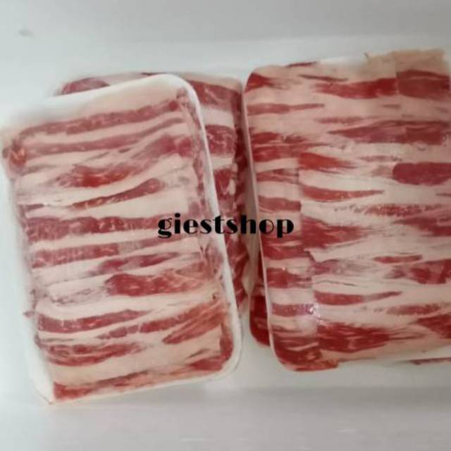 

USA Premium sliced Beef shortplate - 1kg